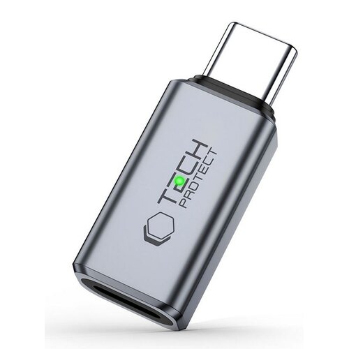 Adapter USB Typ-C - Lightning TECH-PROTECT UltraBoost Audio Szary