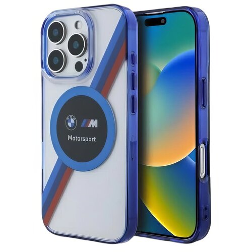 Etui BMW Motosport IML Circle MagSafe do Apple iPhone 16 Pro Max Przezroczysty