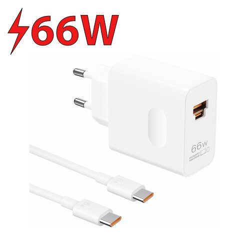 Ładowarka sieciowa HUAWEI SuperCharge 66W Biały + Kabel USB-C