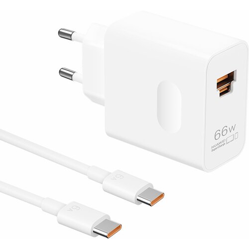 Ładowarka sieciowa HUAWEI SuperCharge 66W Biały + Kabel USB-C