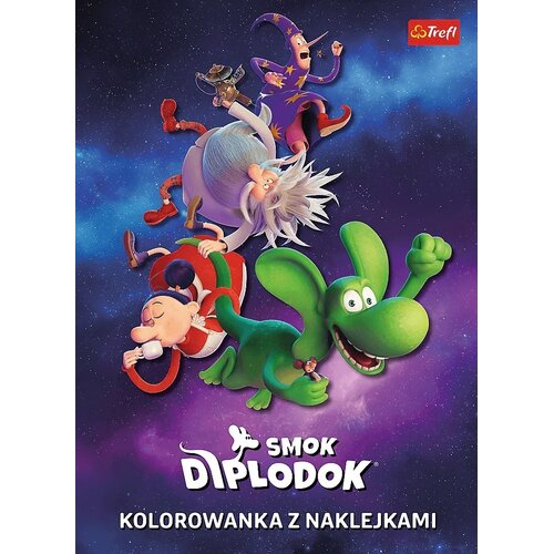 Kolorowanka Smok Diplodok z naklejkami (miękka okładka)