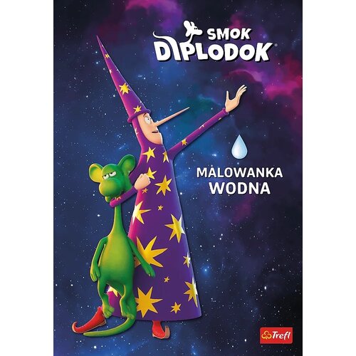 Kolorowanka Smok Diplodok Malowanka wodna (miękka okładka)