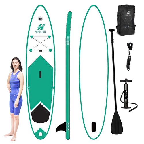 Deska SUP XQMAX Honolulu 320 x 76 x 15 cm Zielony