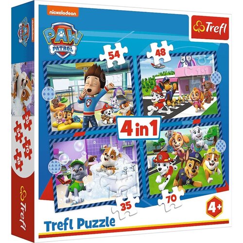 Puzzle TREFL Psi Patrol Psie Sprawy 4w1 34650 (207 elementów)