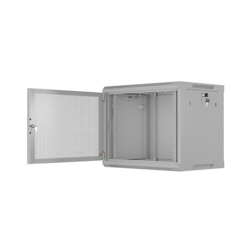 Szafa RACK LANBERG 19" 9U WF01-6409-23S 600 x 450 mm, Wisząca Szary