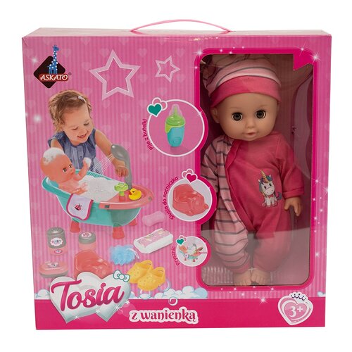 Lalka ASKATO Tosia z wanienką 126272