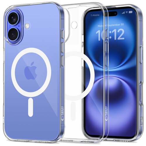 Etui TECH-PROTECT Flexair MagSafe do Apple iPhone 16 Przezroczysty