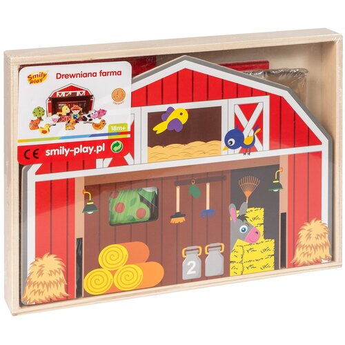 Zabawka SMILY PLAY Drewniana farma SPW84946