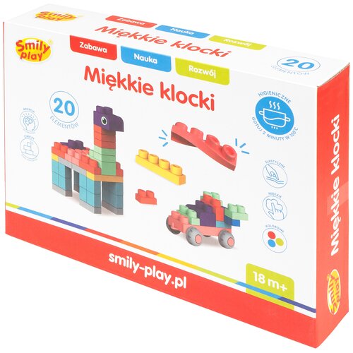 Klocki plastikowe SMILY PLAY Miękkie SP84944