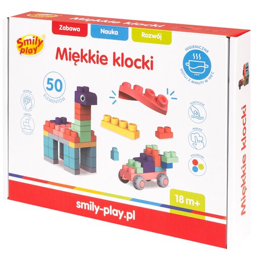 Klocki plastikowe SMILY PLAY Miękkie SP84943