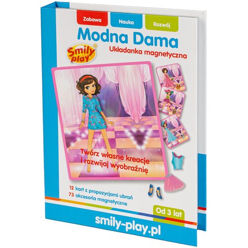 Zabawka edukacyjna SMILY PLAY Układanka magnetyczna Modna Dama SP82938
