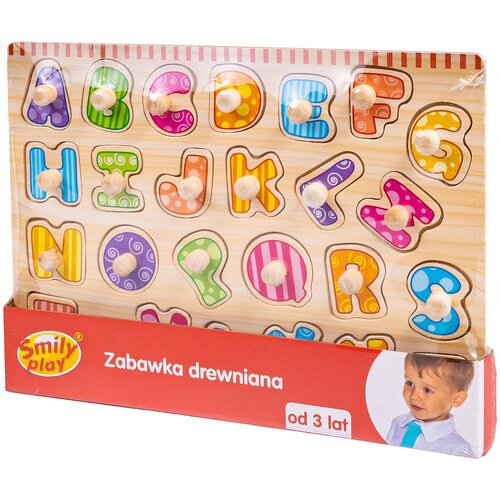 Układanka SMILY PLAY Literki SPW83601 (26 elementów)