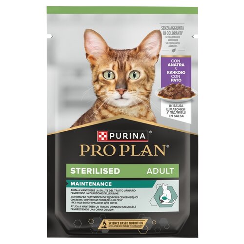 Karma dla kota PURINA Pro Plan Sterilised Kaczka w sosie 85 g