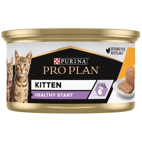 Karma dla kota PURINA Pro Plan Kitten Healthy Start Kurczak 85 g