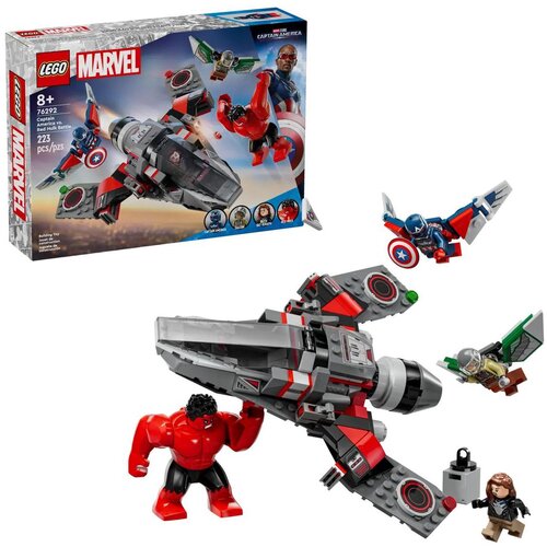 LEGO 76292 Marvel Kapitan Ameryka kontra Czerwony Hulk - bitwa