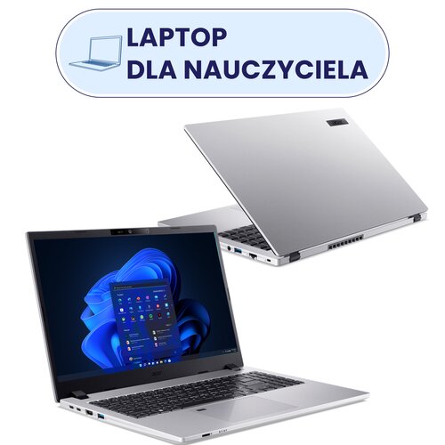 Laptop ACER TravelMate P2 15 TMP215-55-TCO 15.6" IPS Core 5-120U 16GB RAM 512GB SSD Windows 11 Professional