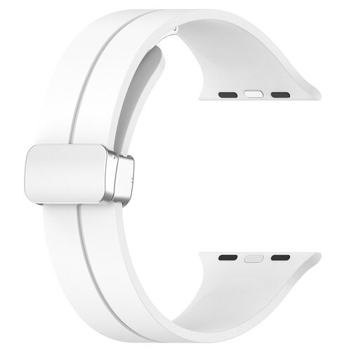 Pasek LUNA A00285 do Apple Watch 3/4/5/6/7/8/9/SE (38/40/41mm) Biały