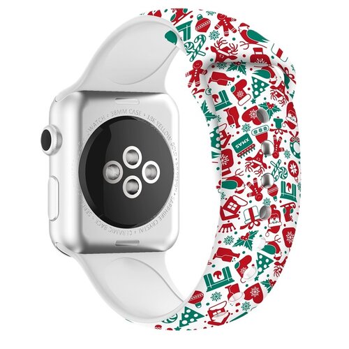 Pasek LUNA A00299 do Apple Watch 3/4/5/6/7/8/SE (38/40/41mm) Wielokolorowy