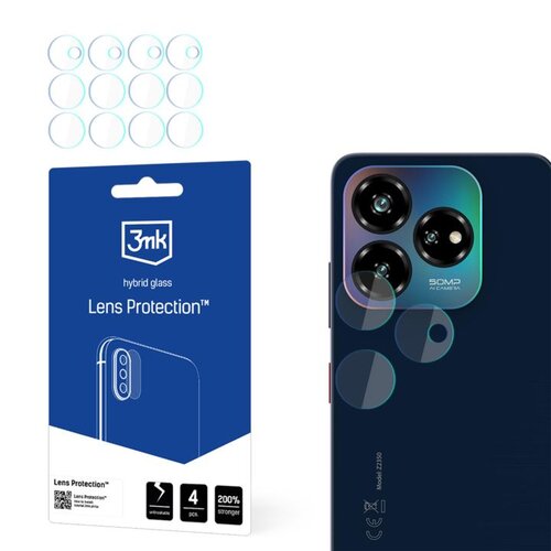 Szkło hybrydowe na obiektyw 3MK Lens Protection do ZTE Blade V60 Design