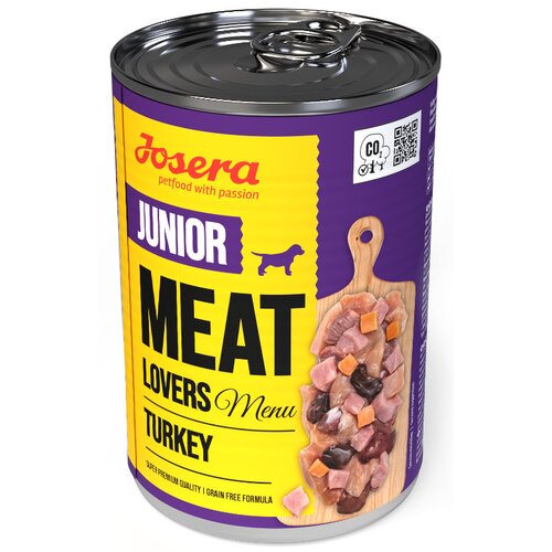 Karma dla psa JOSERA Meat Lovers Junior Menu Turkey 400 g