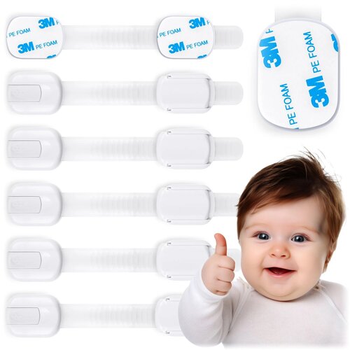 Zabezpieczenie szafek RICOKIDS RK-981 (6 sztuk) Biały