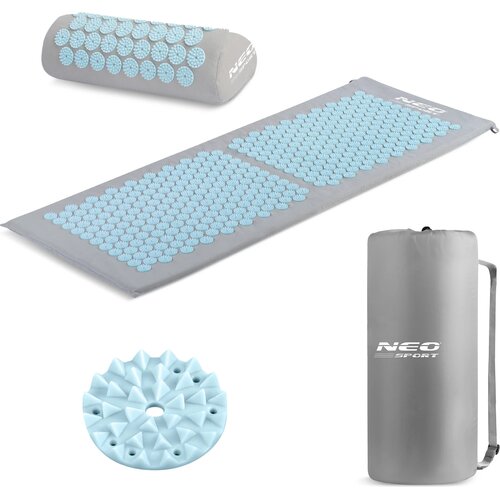 Mata do akupresury NEO-SPORT NS-901 Szaro-niebieski
