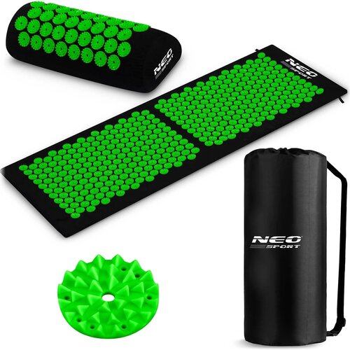 Mata do akupresury NEO-SPORT NS-901 Czarno-zielony