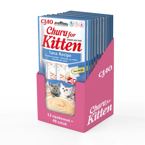Przysmak dla kota INABA Churu Kitten Tuńczyk 48 x 14 g