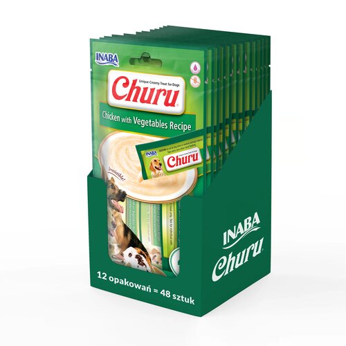 Przysmak dla psa INABA Churu Kurczak z warzywami 48 x 14 g