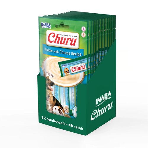 Przysmak dla psa INABA Churu Kurczak z serem 48 x 14 g