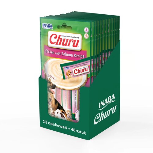 Przysmak dla psa INABA Churu Kurczak z łososiem 48 x 14 g