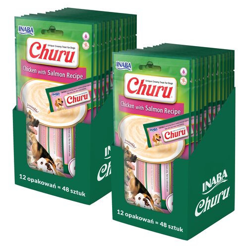 Przysmak dla psa INABA Churu Kurczak z łososiem 96 x 14 g