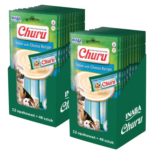 Przysmak dla psa INABA Churu Kurczak z serem 96 x 14 g