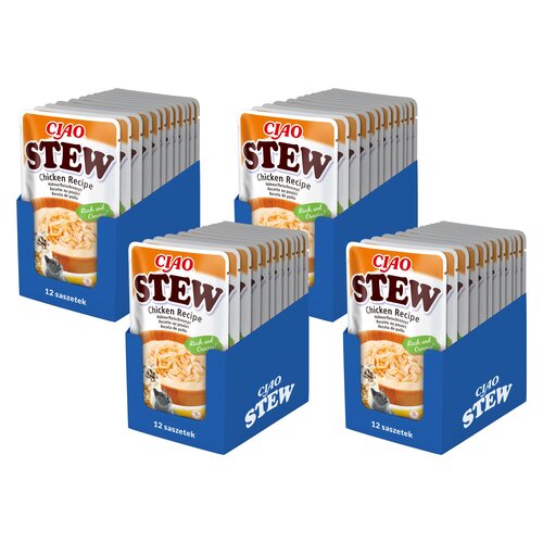 Karma dla kota INABA Ciao Stew Chicken 48 x 40 g