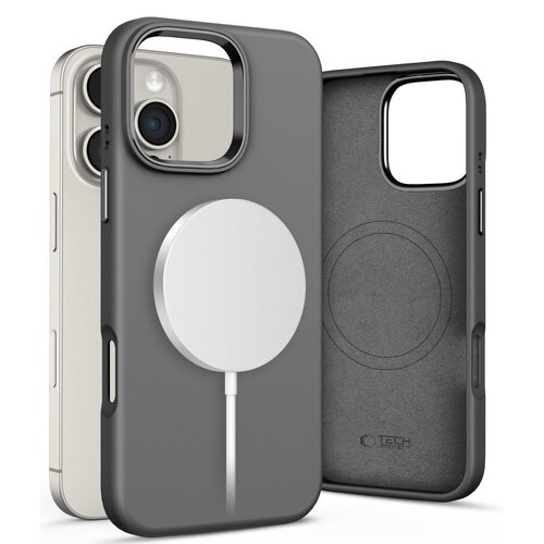 Etui TECH-PROTECT Silicone Pure MagSafe do Apple iPhone 16 Pro Max Grafitowy