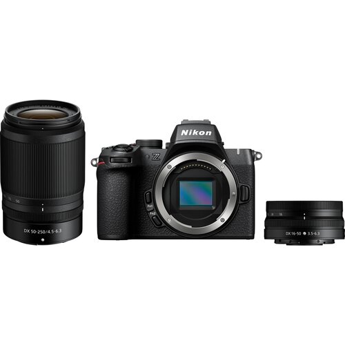 Aparat NIKON Z50II Czarny + Obiektyw Nikkor Z DX 16-50 mm f/3.5-6.3 VR + Z DX 50-250 mm f/4.5-6.3 VR, 20.9Mpix, UHD 4K 60p, EXPEED 7