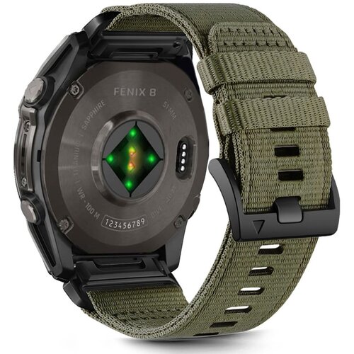 Pasek TECH-PROTECT Nylon Classic do Garmin Fenix 5X/5X Plus/6X/6X Pro/7X/8 (51 mm) Zielony