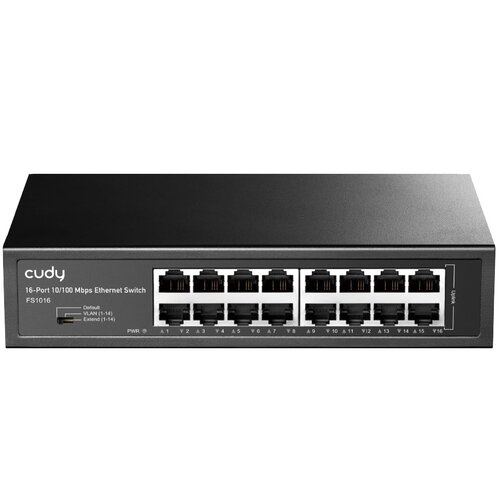 Switch CUDY FS1016 Fast Ethernet, 16 portów