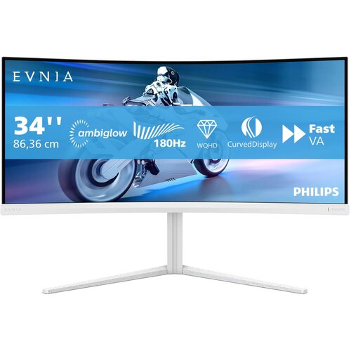 Monitor PHILIPS Evnia 34M2C5501A/00 34" 3440x1440px 180Hz 1 ms [GTG] Curved
