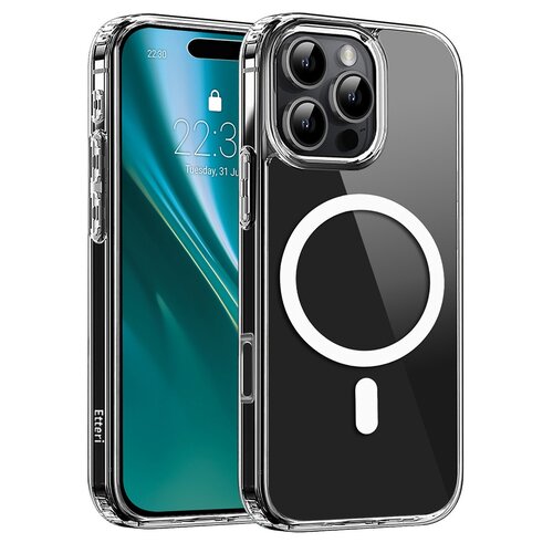 Etui ETTERI Hybrid Mag do Apple iPhone 16 Pro Max Przezroczysty