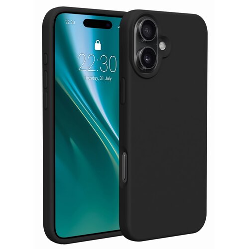 Etui ETTERI Silicone do Apple iPhone 16 Czarny