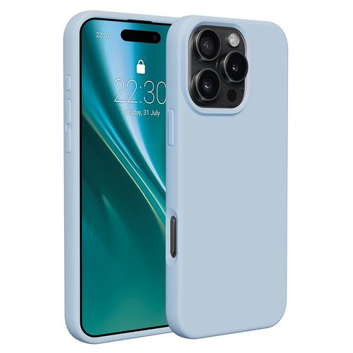 Etui ETTERI Silicone do Apple iPhone 16 Pro Jasnoniebieski