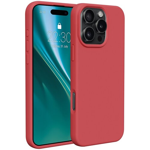 Etui ETTERI Silicone do Apple iPhone 16 Pro Max Malinowy