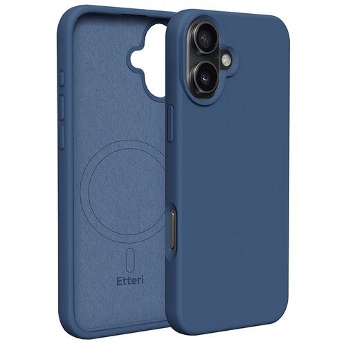 Etui ETTERI Silicone Mag do Apple iPhone 16 Plus Ciemnoniebieski
