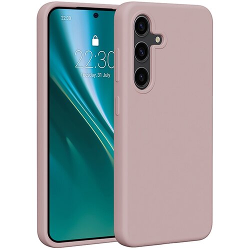 Etui ETTERI Silicone do Samsung Galaxy S24 Jasnoróżowy