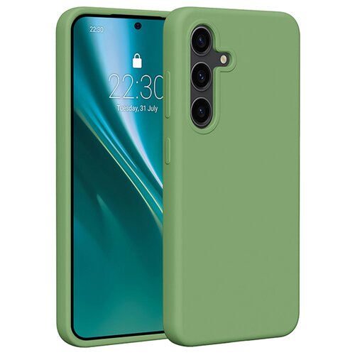Etui ETTERI Silicone do Samsung Galaxy S24 Jasnozielony