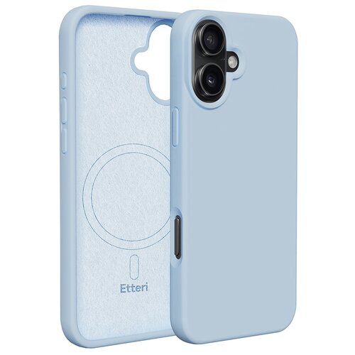 Etui ETTERI Silicone Mag do Apple iPhone 16 Plus Jasnoniebieski