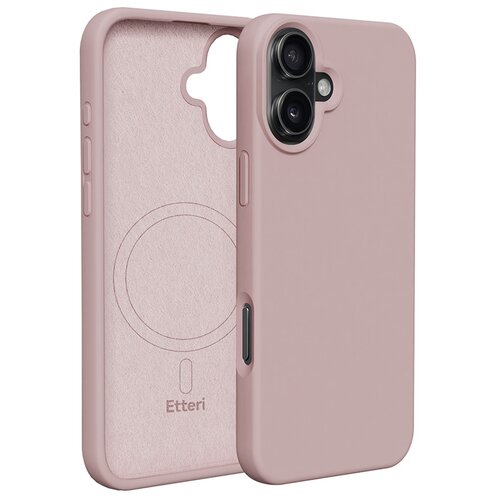 Etui ETTERI Silicone Mag do Apple iPhone 16 Plus Jasnoróżowy