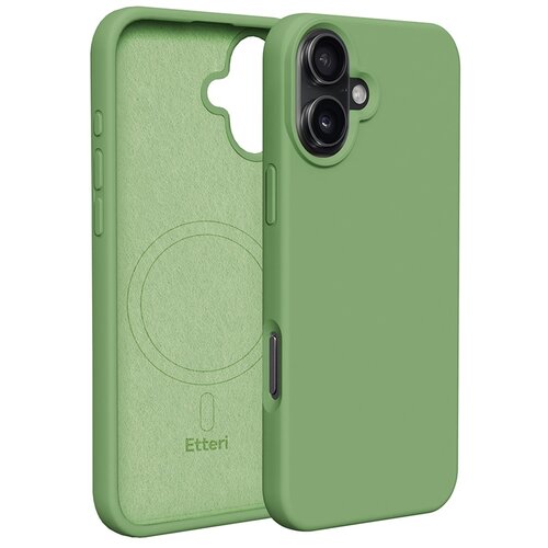 Etui ETTERI Silicone Mag do Apple iPhone 16 Plus Jasnozielony