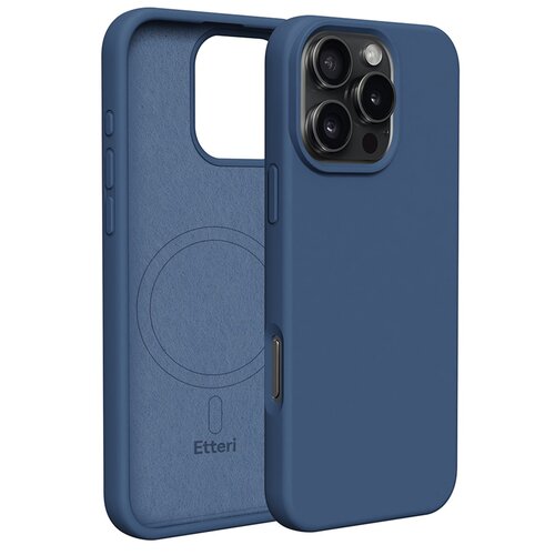 Etui ETTERI Silicone Mag do Apple iPhone 16 Pro Ciemno-niebieski